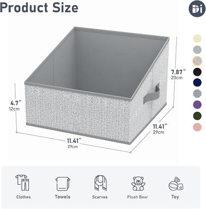 DIMJ Trapezoid Storage Bins, Closet Storage Bins - Image 2
