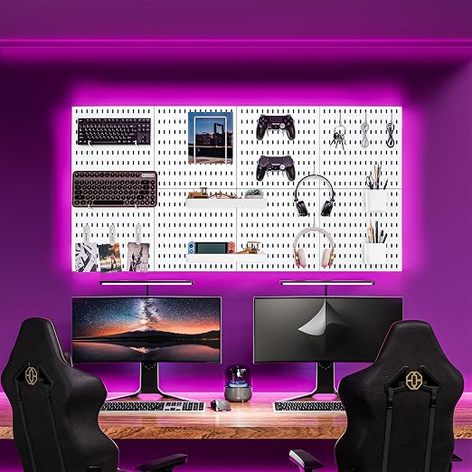 Pegboard Combination Kit for Wall Organizer, Wall Mounted Peg Board Kits for - Image 3