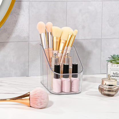 DASITON 3 Slots Makeup Brush Holder, Acrylic Make Up Brush Holder Organizer - Image 2