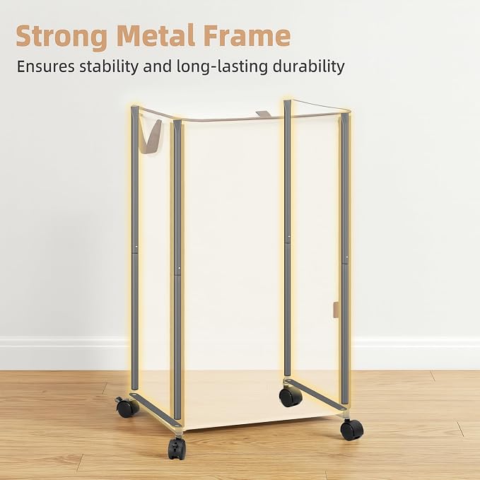 STORAGE MANIAC Rolling Laundry Hamper - Image 2