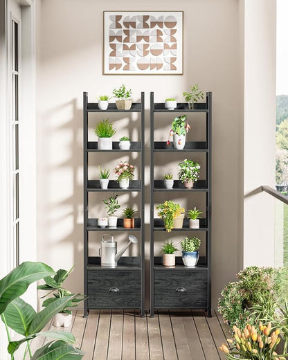 Furologee 6 Tier Bookshelf, Tall Shelf - Image 7