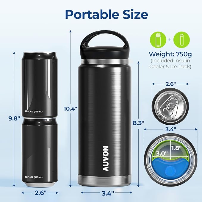 AUVON Large Insulin Pen Cooler for 3-6 Pens - Image 7