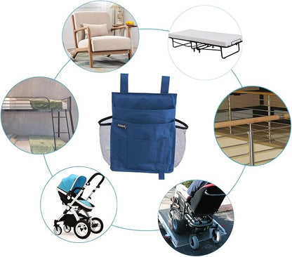 LEISUIT Hanging Storage Bag Bedside Organizer, Bunk Bed Organizer, 7 Pockets - Image 7