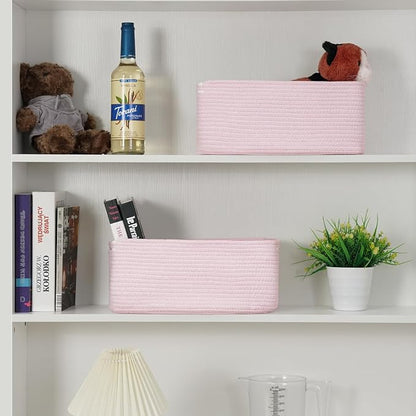 3-Pack Storage Baskets for Organizing | Woven Shelf Toy Basket | Rope Baskets - Image 6