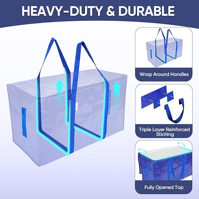 TICONN 6 Pack Extra Large Moving Bags - Image 3