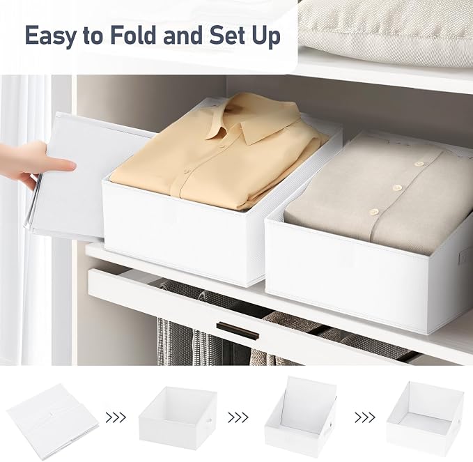 DIMJ Closet Storage Bins 12 Pack - Image 5
