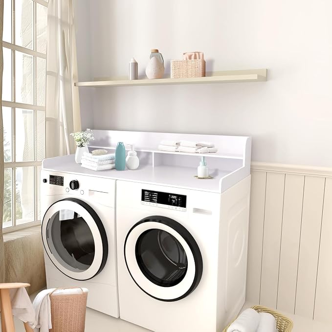 2-Tier Washer and Dryer Countertop Shelf, Laundry Room Storage & Organization - Image 7