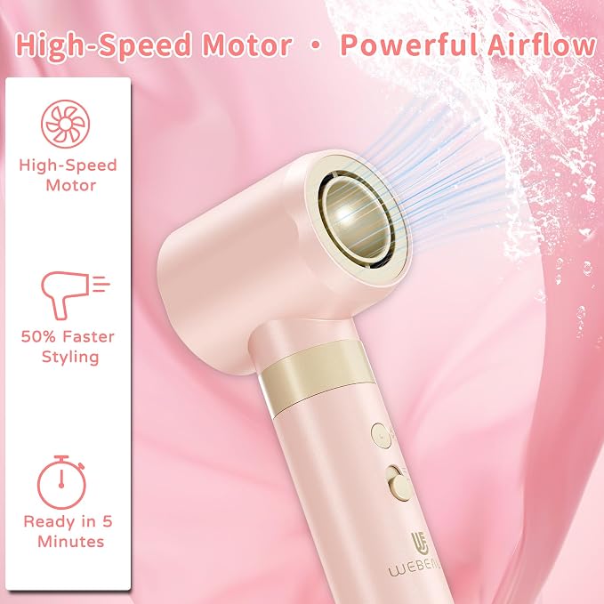 Hair Dryer Brush 8-in-1 Dual Voltage Hot Air Styler – Fast-Drying 110, 000 RPM - Image 3