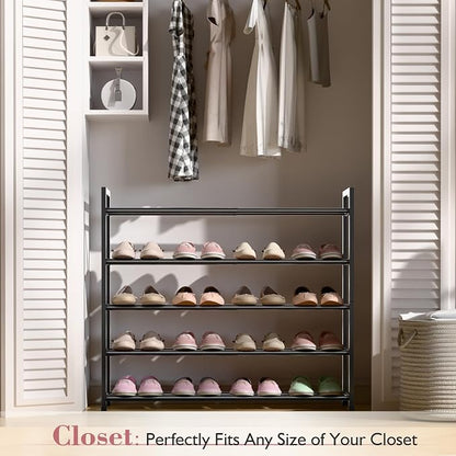 Bumusty 5-Tier Expandable Shoe Rack - Image 2