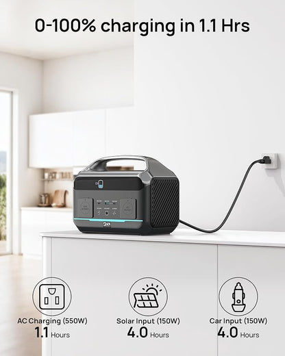 Solar Generator 600W, Portable Power Station - Image 4