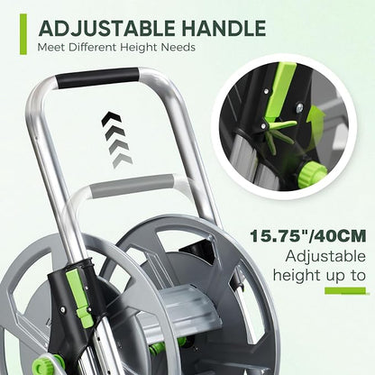 Garden Hose Reel Cart, Holds 75-150 Feet of 5/8-Inch Hose, Portable Hose Reel - Image 3