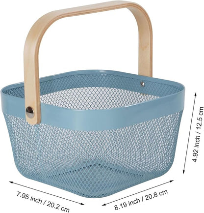 AJIODA Metal Mesh Wire Basket, Mini Steel Basket - Image 2