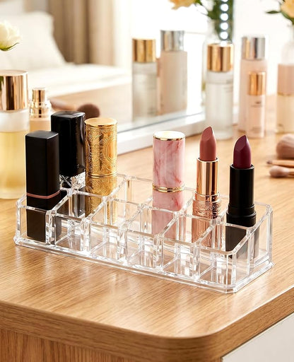 2pcs Lipstick Organizer, 12 Slots Lip Gloss Stick Holder - Image 6