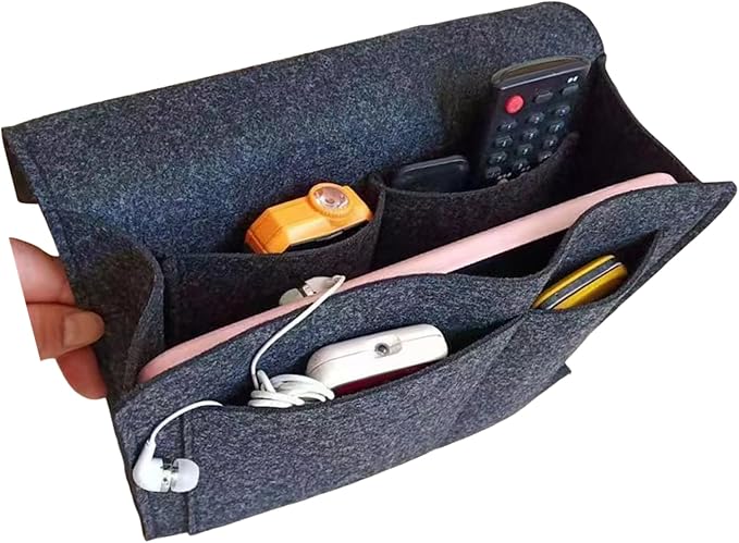 Bedside Caddy, Felt Bed Side Caddy Organizer - Image 7