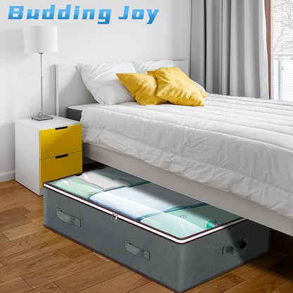 Budding Joy 90L Under Bed Storage Containers, Closet Organizers and Storage Bins - Image 4