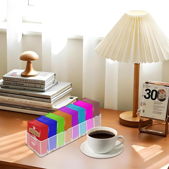 Acrylic Tea Bag Organizer, for Drawer, Countertop, 1 Pack - Image 6