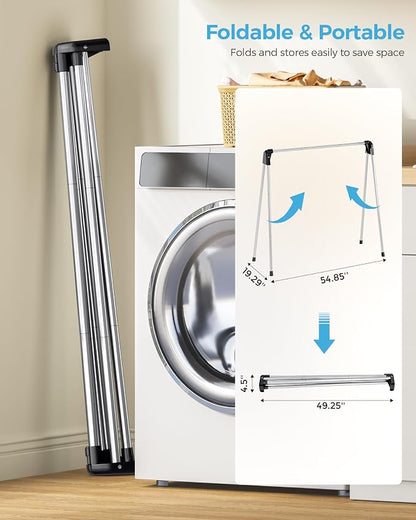 APEXCHASER Clothes Drying Rack Foldable, Stainless Steel Laundry Drying Rack - Image 5