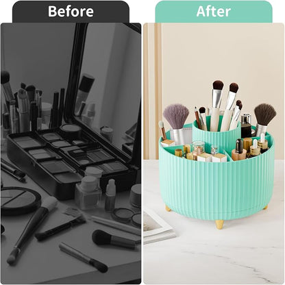 360° Rotate Makeup Brush Holder Organizer, Makeup Organizers Countertop - Image 7
