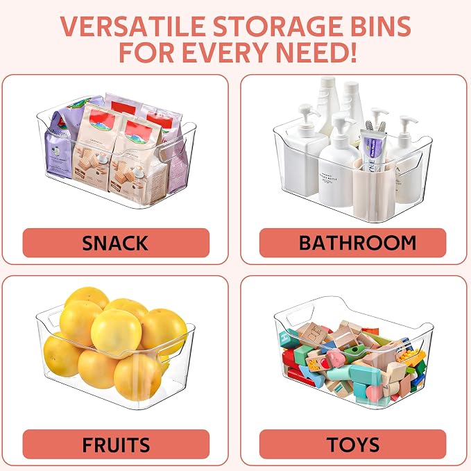 Clear Plastic Storage Bins - Image 4