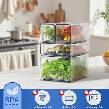 Plastic Clear Fridge Storage Organizer - Image 7
