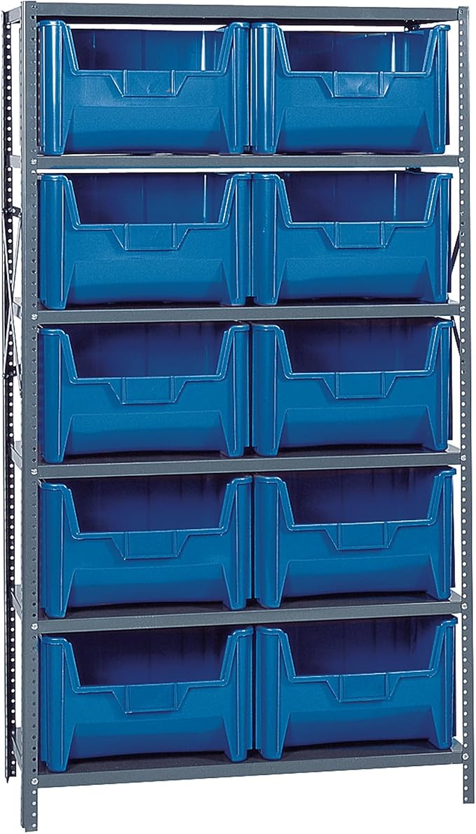 Quantum Storage Systems QSBU-700BL Solid Heavy Duty 6 Shelves 10 Giant Stack by QuantumStorageSystems