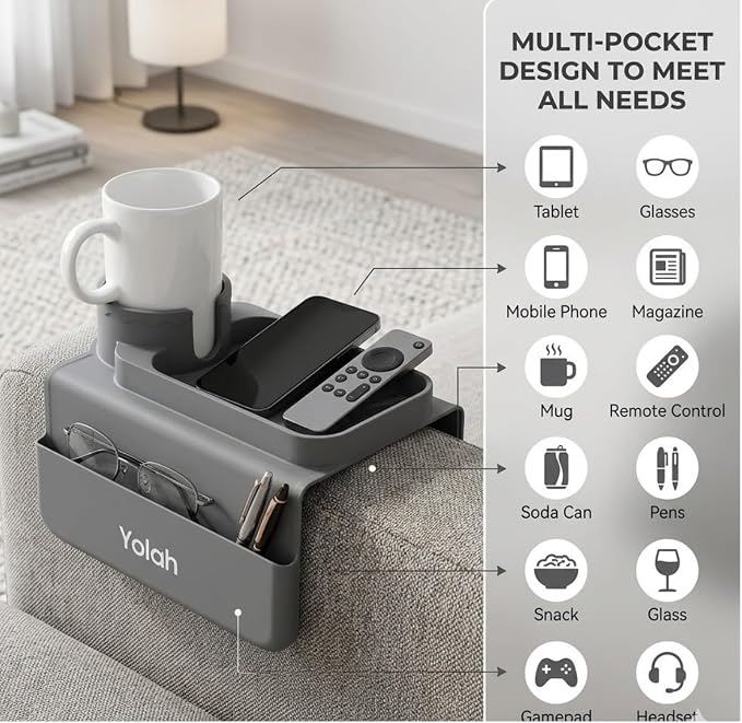 YOLAH Non-Slip Silicone Couch Cup Holder - Image 6