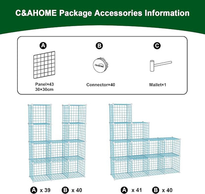C&AHOME Wire Cube Storage, 12 - Image 7