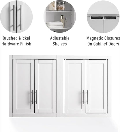 Crosley Furniture Savannah 2-Piece Wall Kitchen Storage Cabinet, Cabinets - Image 6