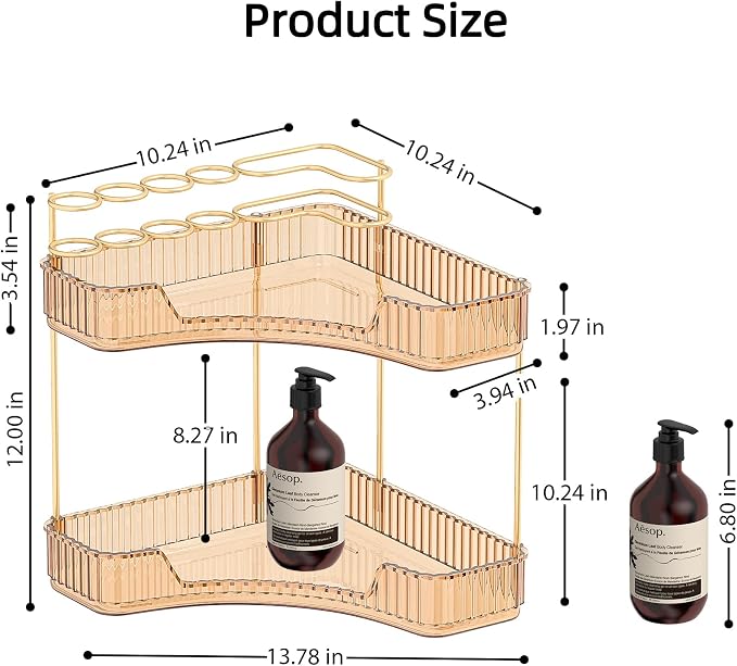 Corner Bathroom Counter Organizer - Image 2