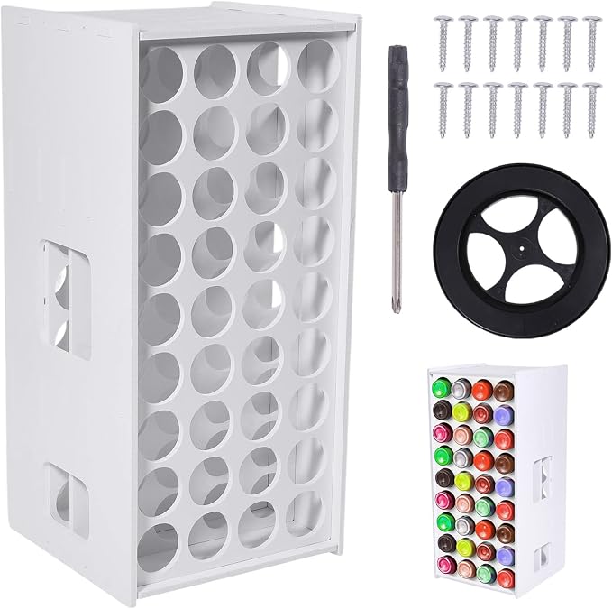 GLOBLELAND 72 Holes 360° Spining Craft Paint Organizer by GLOBLELAND