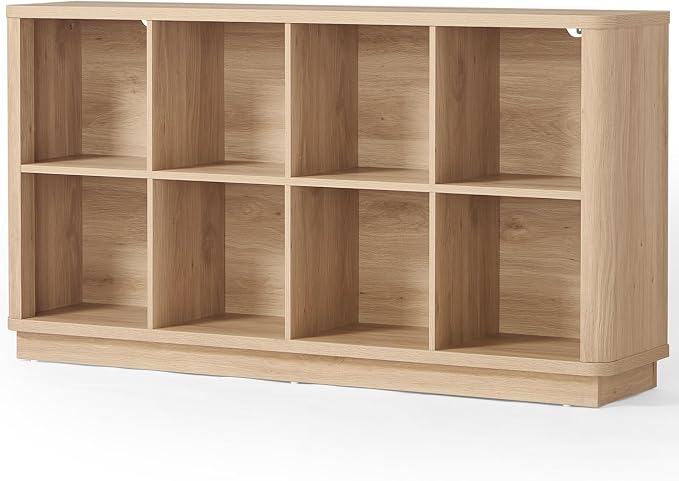 8 Cube Storage Book Shelf, Floor Standing Wooden Cubby Bookcase by Joaxswe