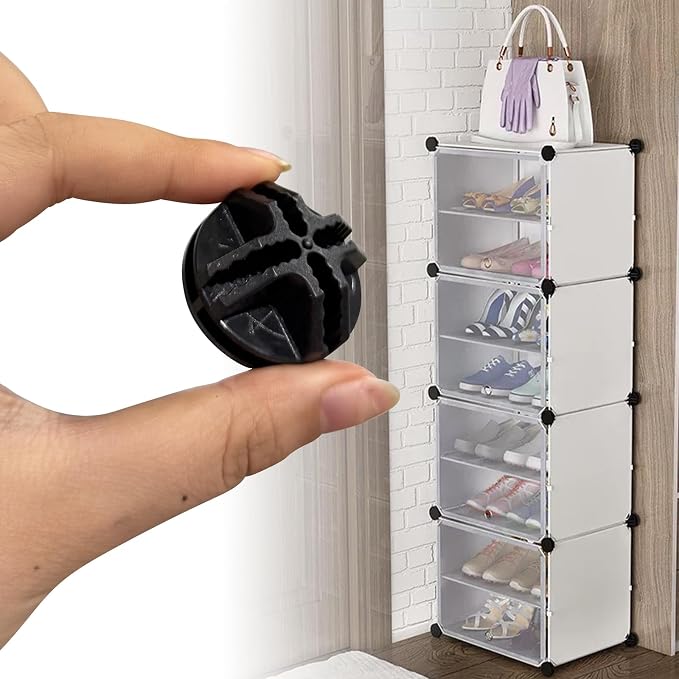 32 Pcs Plastic Wire Cube Connectors 1.42" OD and 0.16" ID Storage Cube - Image 5