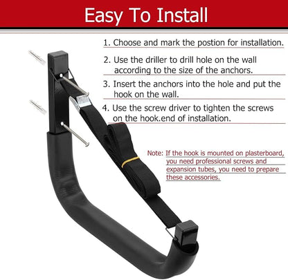 Kayak Storage Hooks, Wall Mount Garage Canoe Storage Hangers - Image 4