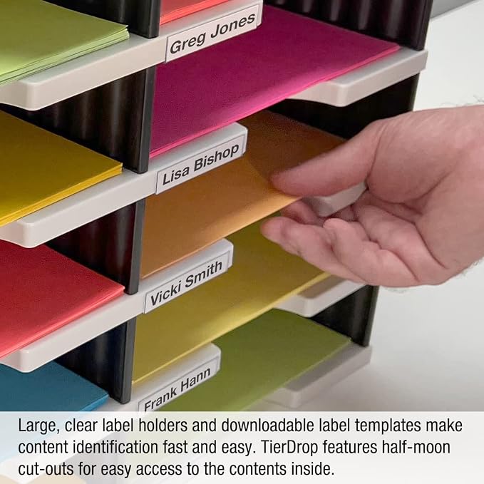 Ultimate Office TierDrop Desktop Organizer Document, and Classroom Sorter - Image 7