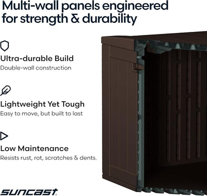 Suncast 80-Gal. Waterproof Resin Large Outdoor Patio Deck Box - Image 6