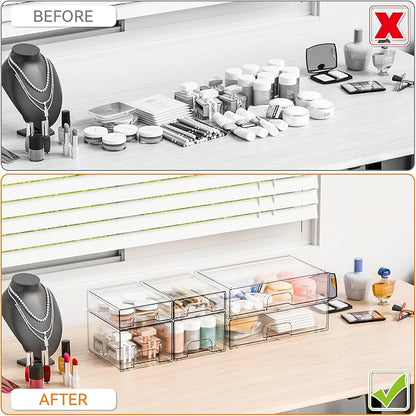 Clear Stackable Storage Drawers - Image 6