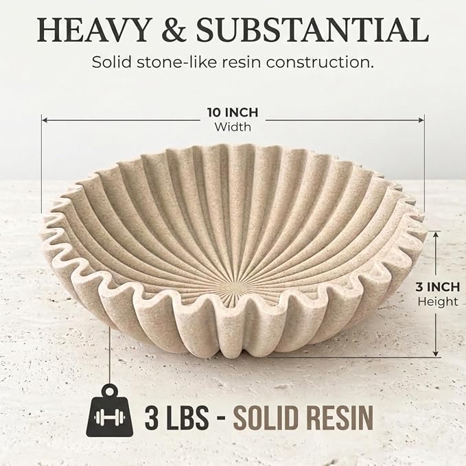 OAKOA Large Decorative Bowl for Home Decor - Image 3