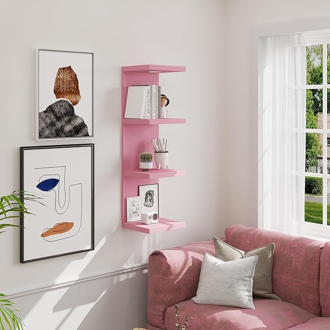 LitaEther Versatile 4 Tier Wall Shelf Unit, Display Floating Shelf - Image 5