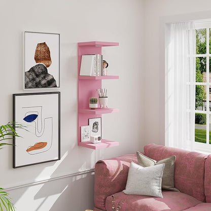 LitaEther Versatile 4 Tier Wall Shelf Unit, Display Floating Shelf - Image 5