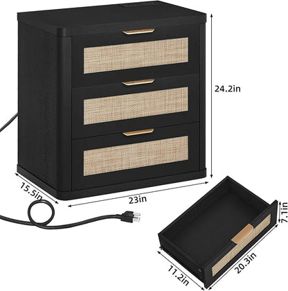 LEYAOYAO Rattan Night Stand - Image 2