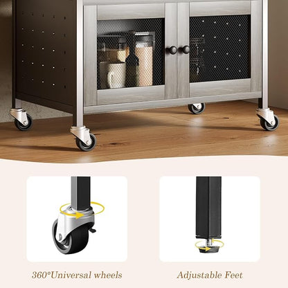 Catrimown Coffee Cart Station, Coffee Stand Station, Small Microwave Stand - Image 4