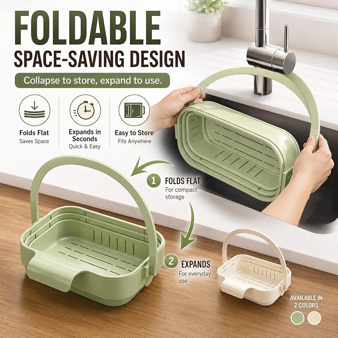 2Pack Multifunctional Hanging Sink Drain Basket - Image 3