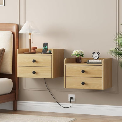 Floating Nightstand Set of 2 by Vabches