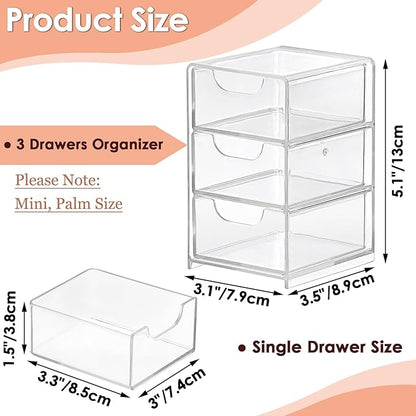 BTSKY 1 Pack Small Acrylic Storage Organizer - Image 3