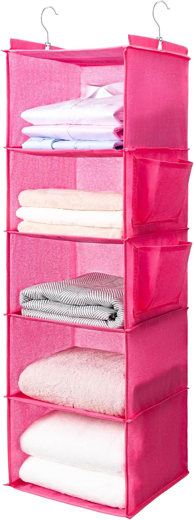 BOOMIBOO Hanging Closet Organize and Shelves，5-Hanging Shelf by BOOMIBOO