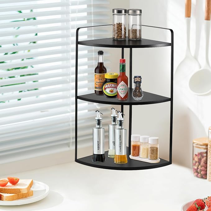 3 Tier Corner Bathroom Counter Organizer, Countertop Organizer, Vanity - Image 5