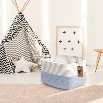 COMFY-HOMI Cotton Rope Woven Basket - Image 3