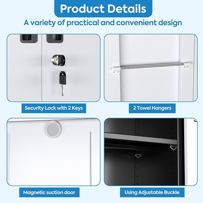 SUXXAN Broom Closet Storage Cabinet - Image 7