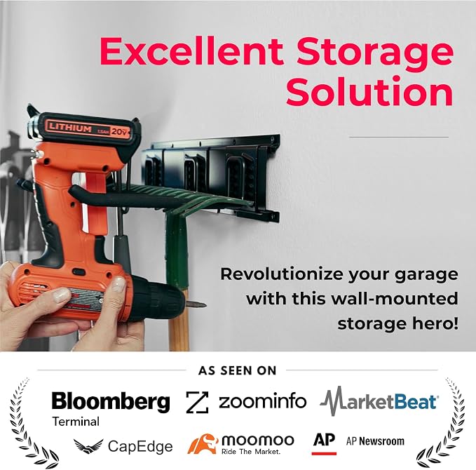 TIDYME Garage Tool Organizer Wall Mount - Image 2