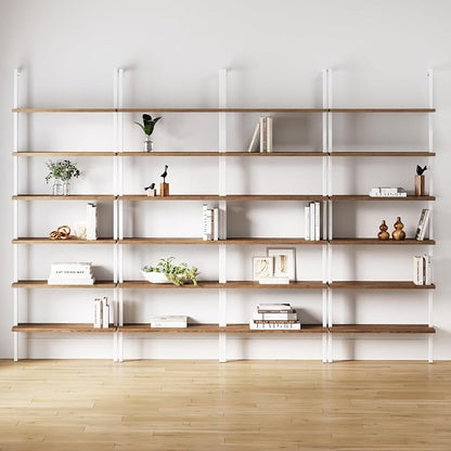Nathan James Theo 6-Shelf Tall Bookcase, Wall Mount Bookshelf by Unknown